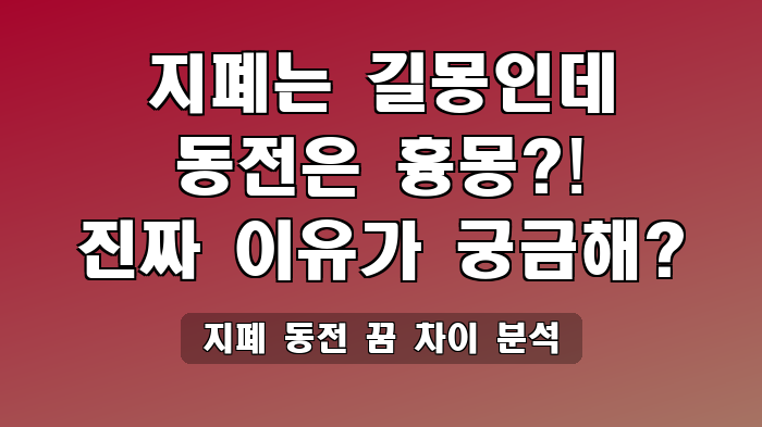 지폐 동전 꿈 차이 분석