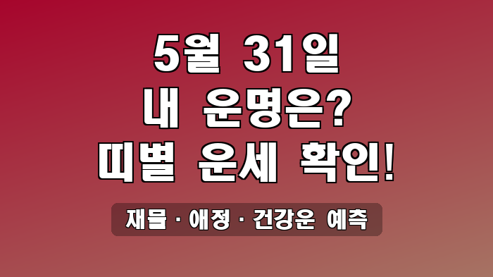 재물·애정·건강운 예측